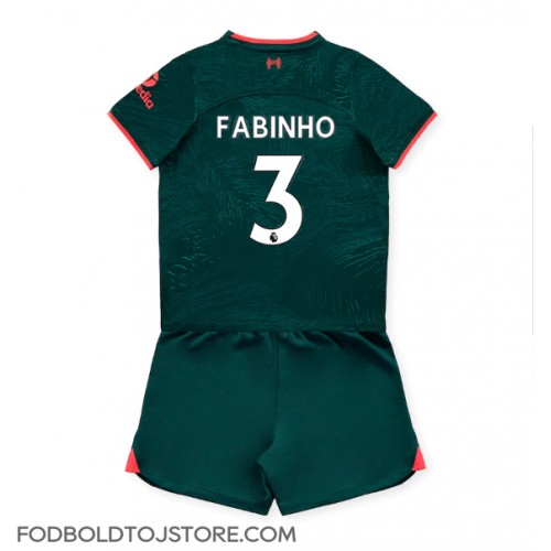 Liverpool Fabinho #3 Tredje sæt Børn 2022-23 Kortærmet (+ Korte bukser)